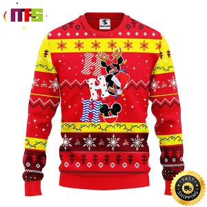 St. Louis Cardinals Hohoho Mickey Disney Funny Cute Best For 2023 Holiday Christmas Ugly Sweater
