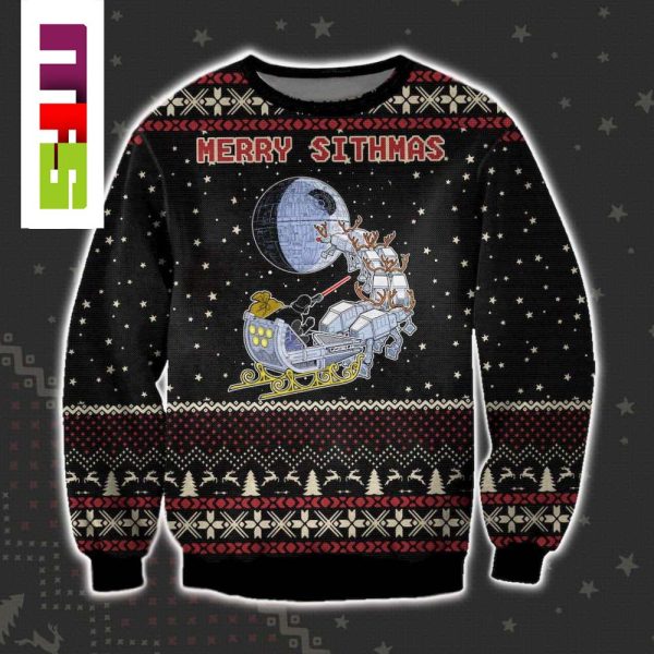 Star Wars Merry Sithmas Funny Christmas Ugly Sweater 2023