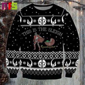 Star Wars This Is The Sleigh Baby Yoda Funny Christmas Ugly Sweater 2023