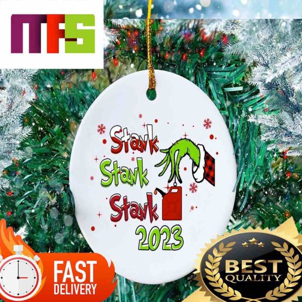 Stink Stank Stunk Funny Grinch Christmas Tree Decorations 2023