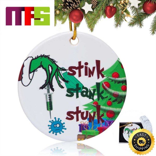 Stink Stank Stunk The Grinch Funny Christmas Tree Ornaments 2023