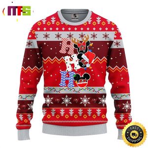 Tampa Bay Buccaneers HoHoHo Mickey Disney Funny Cute Best For 2023 Holiday Christmas Ugly Sweater