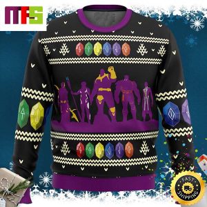 Thanos Marvel Infinity Stones Pattern Unique Idea Best For 2023 Holiday Christmas Ugly Sweater