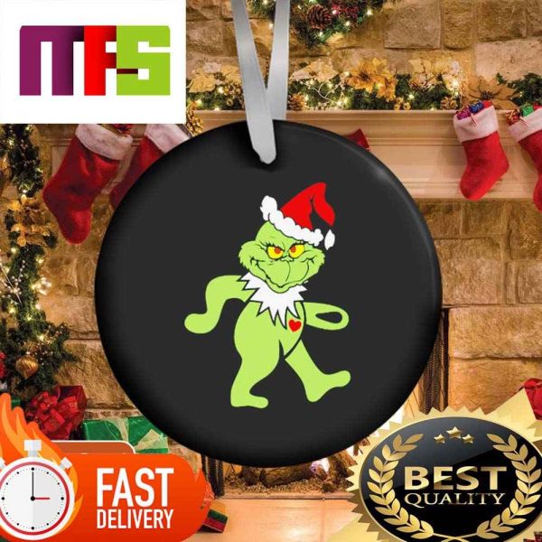 The Grinch Cosplay Grateful Dead Dancing Bear Funny Christmas Ornaments 2023