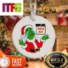 The Grinch Custom Face With Christmas Lights Funny Xmas Ornaments 2023