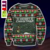 Super Sonic On Red Background Christmas Ugly Sweater 2023