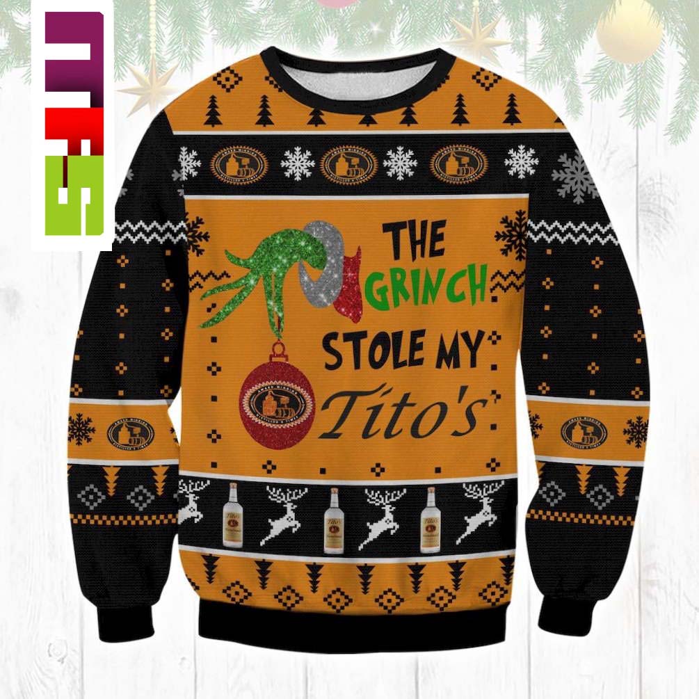 The Grinch Stole My Tito Funny Christmas Ugly Sweater 2023 Masteez