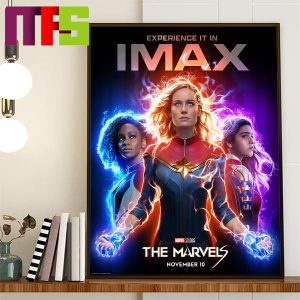 The Marvels Marvel Studios In IMAX On November 10th 2023 Home Decor Official Poster Canvas