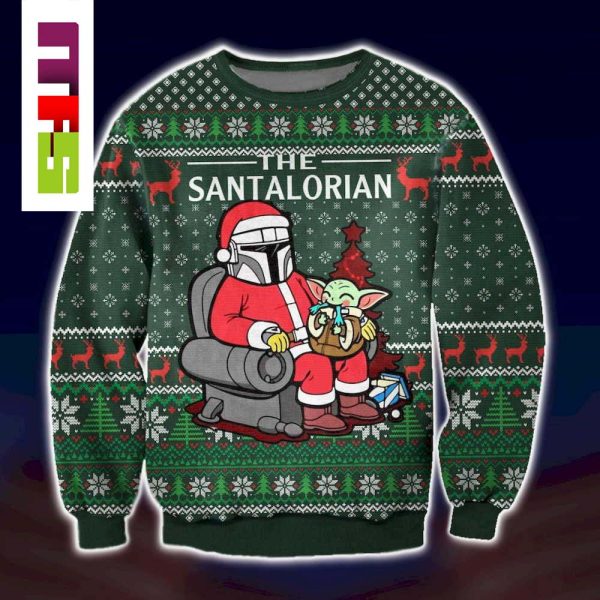 The Santalorian Star Wars Christmas Ugly Sweater 2023