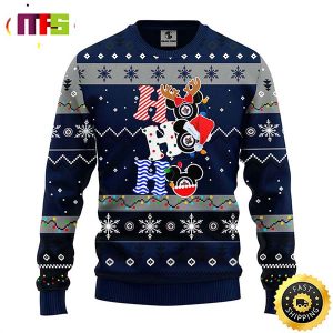 Winnipeg Jets Hohoho Mickey Disney Funny Cute Best For 2023 Holiday Christmas Ugly Sweater