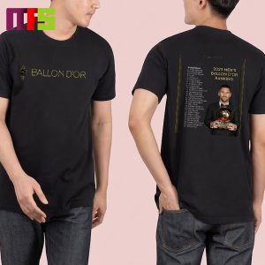 2023 Men’s Ballon d’Or Ranking Recap Two Sided Classic T-Shirt