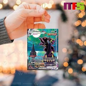 3D Rare Umbreon Pokemon Card Christmas Tree Decorations 2023 Unique Xmas Ornament