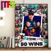 Max Verstappen Welcome To The 50 Wins Club Home Decor Poster Canvas