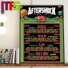 Aftershock Festival Sacramento CA At Discovery Park Schedule On October 5-8 2023 Home Decor Poster Canvas