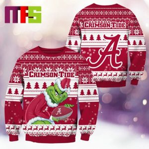 Alabama Crimson Tide NCAA Grinch Funny Best For Holiday Christmas Ugly Sweater