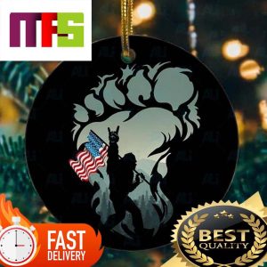 American Bigfoot In Flat Big Foot Yard Custom Christmas Tree Decorations 2023