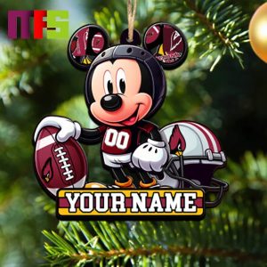 Arizona Cardinals NFL Mickey Disney Christmas Tree Decorations Unique Custom Name Xmas Ornament