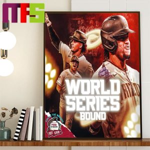 Arizona Diamondbacks 2023 World Series Bound Home Decor Poster Canvas