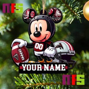 Atlanta Falcons NFL Mickey Disney Christmas Tree Decorations Unique Custom Name Xmas Ornament