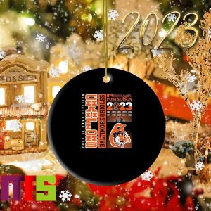 Baltimore Orioles 2023 AL East Division Champions Christmas Tree Decorations Xmas Ornament