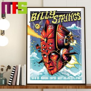 Billy Strings West Valley City Utah At Maverik Center On October 10th 2023 Home Decor Poster Canvas Billy Strings West Valley City Utah At Maverik Center On October 10th 2023 Home Decor Poster Canvas