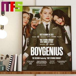 Boygenius For Consideration Banner For The 2024 Grammys Home Decor Poster Canvas