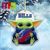 Buffalo Bills NFL Custom Name Rugby Ball Helmet Custom Shape Christmas Ornament