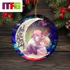 Chainsaw Man Anime Drive Jeep Halloween Moonlight Christmas Tree Decorations 2023 Circle Unique Xmas Ornament
