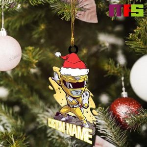Christmas Hat Yellow Ranger Christmas Tree Decorations 2023 Unique Custom Name Xmas Ornament Christmas Hat Yellow Ranger Christmas Tree Decorations 2023 Unique Custom Name Xmas Ornament