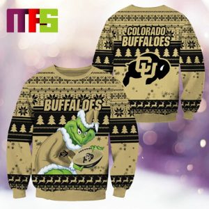 Colorado Buffaloes NCAA Grinch Funny Best For Holiday Christmas Ugly Sweater