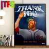 Adam Wainwright Thank You For The Memories In MLB Home Decor Poster Canvas
