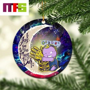 Cute Baby Thanos Sleep I Love You To The Moon And Back Christmas Tree Decorations 2023 Xmas Ornament