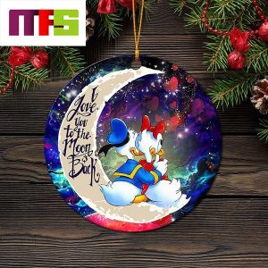 Daisy And Donald Duck I Love You To The Moon And Back Christmas Tree Decorations 2023 Xmas Ornament