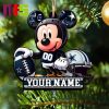 Dallas Cowboys NFL Grinch Stole Christmas Tree Decorations Unique Custom Shape Xmas Ornament