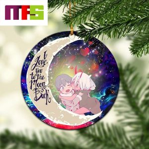 Darling In The Franxx Hiro And Zero I Love You To The Moon And Back Christmas Tree Decorations 2023 Xmas Ornament