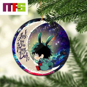 Deku My Hero Academia I Love You To The Moon And Back Christmas Tree Decorations 2023 Xmas Ornament