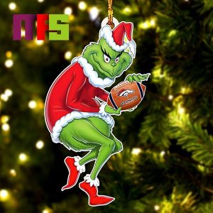 Denver Broncos NFL Grinch Stole Christmas Tree Decorations Unique Custom Shape Xmas Ornament