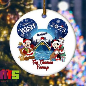 Disney 100 Wish You A Merry Christmas Christmas Tree Decorations 2023 Custom Name Xmas Ornament