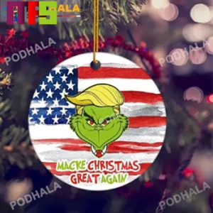 Donald Trump Grinch Make Christmas Great Again Christmas Tree Decorations 2023 Unique Xmas Ornament