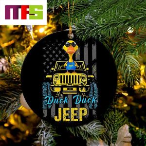 Duck Duck Drive Jeep Christmas Tree Decorations 2023 Circle Unique Xmas Ornament Duck Duck Drive Jeep Christmas Tree Decorations 2023 Circle Unique Xmas Ornament