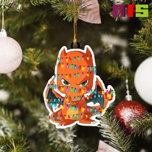 Fairy Lights Chibi Charizard Pokemon Christmas Tree Decorations 2023 Unique Custom Shape Xmas Ornament