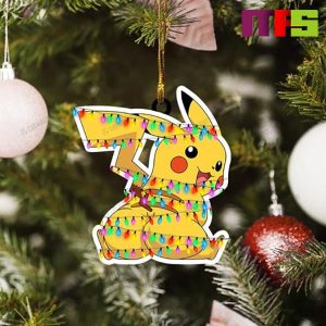 Fairy Lights Pokemon Pikachu Butt Christmas Tree Decorations 2023 Unique Custom Shape Xmas Ornament