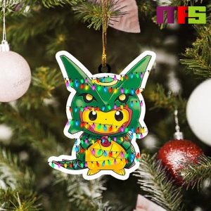 Fairy Lights Pokemon Pikachu Costume Rayquaza Christmas Tree Decorations 2023 Unique Custom Shape Xmas Ornament