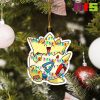 Fairy Lights Pokemon Sunglasses Squirtle Christmas Tree Decorations 2023 Unique Custom Shape Xmas Ornament