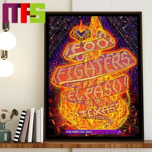Foo Fighters El Paso Texas At Don Haskins Center October 5th 2023 Home Decor Poster Canvas Foo Fighters El Paso Texas At Don Haskins Center October 5th 2023 Home Decor Poster Canvas