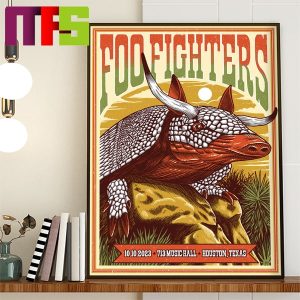 Foo Fighters Houston Texas At 713 Music Hall On October 10th 2023 Home Decor Poster Canvas