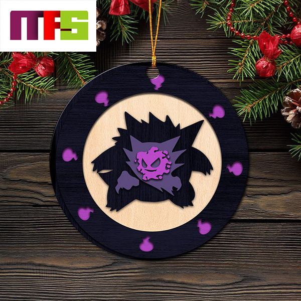 3D Gengar Pokemon Christmas Tree Decorations 2023 Unique Custom Shape Xmas  Ornament - Masteez