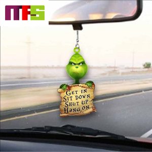 Get In Sit Down Shut Up Hang On Grinch Christmas Tree Decorations 2023 Unique Ceramic Custom Shape Xmas Ornament