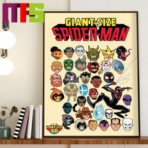 Giant Size Spider Man Iconic Marvel Rogues Galleries In New Deadly Foes Variant Cover Home Decor Poster Canvas