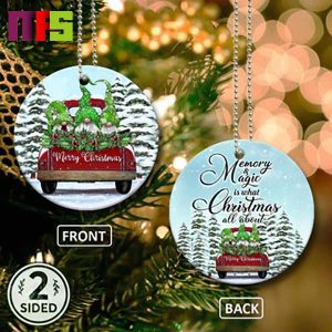 Gnome Magic And Memory Is What Christmas All About Christmas Tree Decorations 2023 Unique Ceramic Xmas Ornament